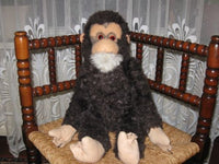 Old Antique German Chocolate Brown Monkey 56 CM