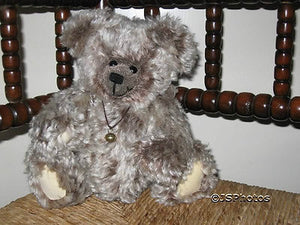 AOOAK German Mohair Bear with Bell by Pitti Bears Rare