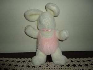 Gund 1986 Bunny Rabbit Pink and White Plush