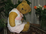 Antique 20 Inch Sonneberg Thuringia Germany Old Girl Bear 1940s