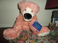 Ganz Heritage Pets Collection Valentines Day CALLA Bear Rose Pink Plush Retired