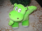 HUGGIES Green Hippo Stuffed Baby Toy Brand New In Bag 12 Inch RARE