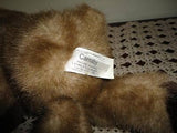 Vintage Faux Mink Plush CARNABY Bear 13 Inch w tag