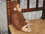 Old Antique German Copper Brown Monkey 33 CM