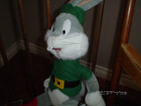 Play by Play Bugs Bunny Christmas Elf Plush 15in Looney Tunes Warner Bros 1998