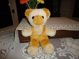 Antique Teddy Bear Golden Plush Overalls RARE L1208