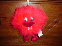 Valentines Day Kissing Sound Battery Operated Shaggy Plush Heart Toy Creature