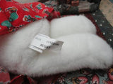 Ganz 1995 HUGSY Christmas Girl Bear White Plush 15 inch G1171
