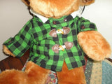 JUMBO 2 foot MOOSE in Lumberjack Hooded Plaid Jacket