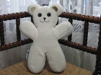 Ikea Sweden BEAR Unicef PS BRUM White Bendable Teddy Plush Rare