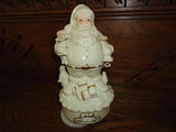 Musical Christmas Santa Porcelain Moving Figurine Penguins Dolls