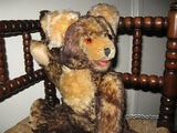 Antique Fechter Old Bear Authentic Austria 15.7 Inch Brown Mohair Open Mouth