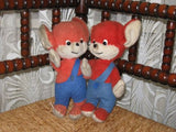 Old Antique Schuco 2 Bigo Bello Mouse Dolls