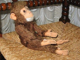 Old Antique Germany Hermann Mohair Monkey 29 CM