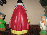 Vintage EURO Snow White Money Bank & 7 Squeaking Dwarfs