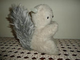 Vintage Grey Plush Squirrel  w Googly Eyes