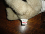 Gund 1987 Vintage BIALOSKY BEAR Cream/Gray Plush Leatherette Paws Retired