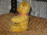 Old Antique German Yellow Berlin Tongue Bear w Mechanism