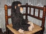 Old Antique German Chocolate Brown Monkey 56 CM