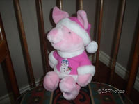 Winnie Pooh Piglet Snowman Disney Store Exclusive Plush