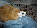 La Senza Silk & Satin Lingerie 2000 PICASSO Christmas Bear Blue Pajamas 17 Inch