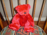 Giant Star 2000 Red Plush Teddy Bear Jointed Retired