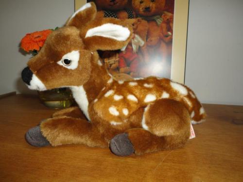 Hermann Germany Laying Fawn Deer Plush Retired | Jadees Antique