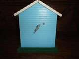 Wooden MUSICAL MOVING Antique Car Garage Bride & Groom Just Married Music Box