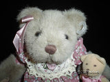 Russ Berrie Mayfair Girl Bear Plush 1803 Fully Dressed