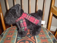 Russ Berrie Shadow Scottish Terrier Stuffed Dog 4810