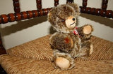 Germany Bear Soft Plush Jointed Teddy Knitted Bow
