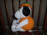 Hallmark Halloween Snoopy Plush Stuffed Animal As Charlie Brown Face Pumpkin