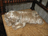 Old Antique Hermann Germany Mohair Laying  Zotty BEAR 30CM No ID