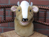 Vintage Cow Hand Puppet Lobbes Toys Holland 14 inch
