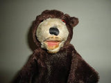 Antique Steiff Teddy Baby Hand Puppet Mohair Glass Eyes