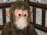 Old Antique 1950s German Hermann Mohair Monkey Sean 47 CM Working Squeaker