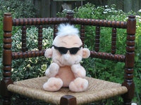 Dutch Stuffed Plush Toy Baby Doll with Black Sunglasses