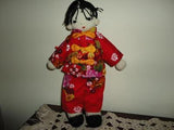 Chinese Girl Handmade Knitted Doll w Clothing 13 inch
