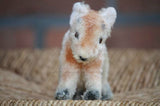 Vintage German Mohair Fox 14 cm Rare 1960s