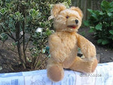 Antique Fechter Austria 1950s Blonde Mohair Bear Growler 12 Inch