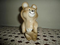 Misha Russian Olympic Bear Mascot Figurine Marked 43-60