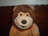 24K Barney the Lion Plush Orange 13 Inch 5601 Polar Puff Mighty Star 1991