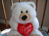 Ganz Bosley Bear  I Love You Heart 9" CH2016M 1998