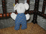 Steiff Mouse White Blue Baby Safe 215803 22CM IDS