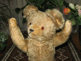 Antique Old Hermann Bear 16 Inch Blonde Mohair w Growler