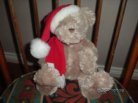 Laura Secord Chocolates Christmas Bear Santa Hat