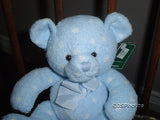 Russ Berrie Baby Bear with Rattle ~ Dots ~ # 21859