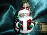 2003 Robert Stanley Hobby Lobby Glass Christmas Ornaments Snowman and Bear