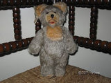 Antique Fechter Old Bear Authentic Austria 10 Inch Gray Mohair Open Mouth