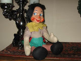 Old Antique 1950's Schuco German Jointed Pinocchio Doll